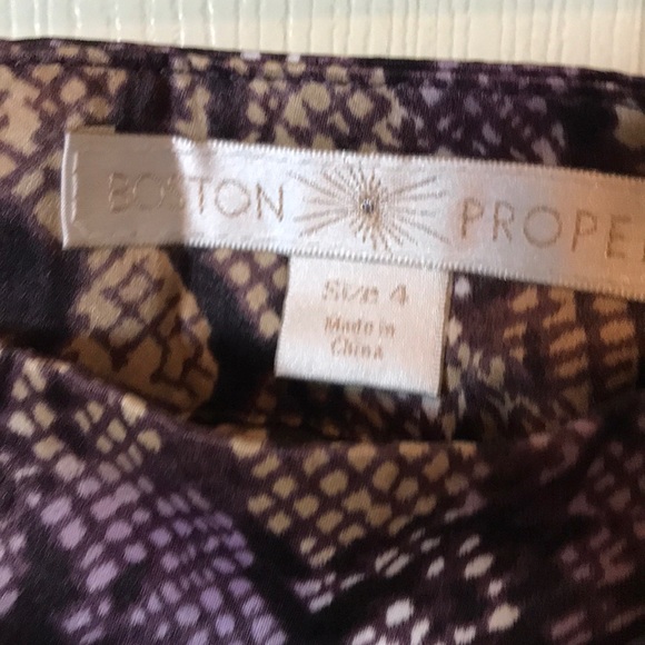 Boston Proper Snakeskin Print Pants Size 4 - Picture 3 of 4